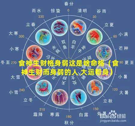 食神生财格身弱这是啥命格（食神生财而身弱的人 大运帮身）